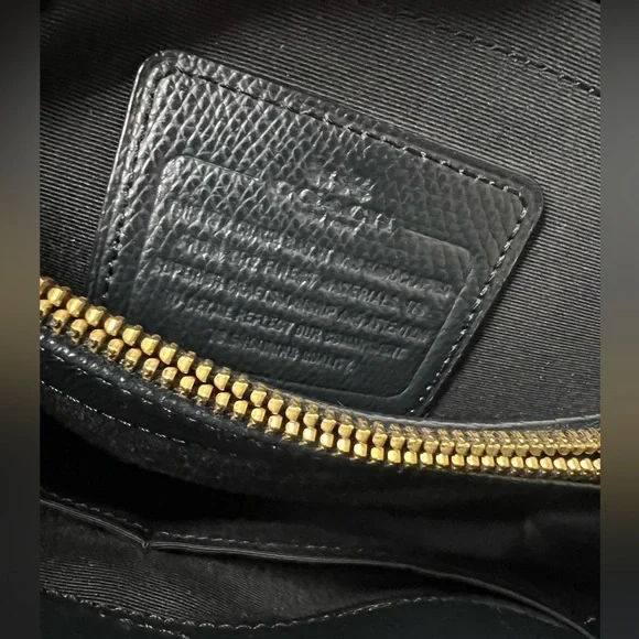 COACH Margot Carryall F34607 Midnight Blue Satchel Leather Crossbody handbag - Picture 13 of 16